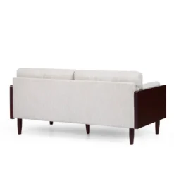 Sofia Mid-Century Modern Upholstered 3 Seater Sofa - Christopher Knight Home -Christopher Knight Home GUEST 0324f7da 64f2 454e a8a7 78f4f39073cd