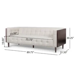 Mclarnan Contemporary Tufted 3 Seater Sofa - Christopher Knight Home -Christopher Knight Home GUEST 042f3ba6 9d7e 4b96 9401 92423a60358a