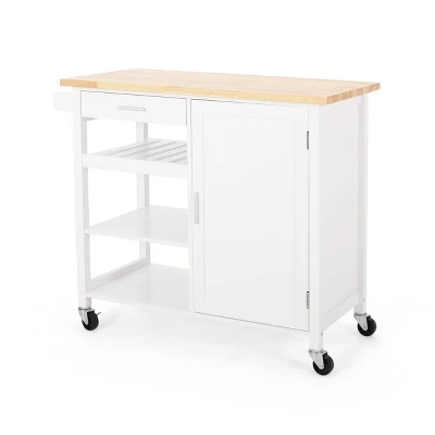 Westcliffe Contemporary Kitchen Cart With Wheels - Christopher Knight Home 16 Westcliffe Contemporary Kitchen Cart With Wheels - Christopher Knight Home - Image 14