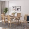 Set Of 6 Regina French Country Wood And Cane Upholstered Dining Chairs - Christopher Knight Home 1 Set Of 6 Regina French Country Wood And Cane Upholstered Dining Chairs - Christopher Knight Home -Christopher Knight Home GUEST 07628cee 969f 4f4c a1b3 a592789714f1