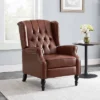 Walter Contemporary Tufted Recliner Cognac Brown/Dark Brown - Christopher Knight Home -Christopher Knight Home GUEST 0769868c 9393 436b a346 9b000d04947e