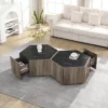 Christopher Knight Home Nirae Rustic Hexagonal Coffee Table With Drawers -Christopher Knight Home GUEST 083808e6 2f45 4fd0 b4c4 02ee9498458c