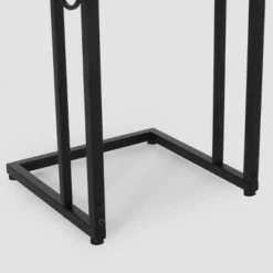 Set Of 2 Bader Modern C-Shaped Side Table Black - Christopher Knight Home -Christopher Knight Home GUEST 09c318a5 2c36 48b8 b750 ae4b3741fcfc