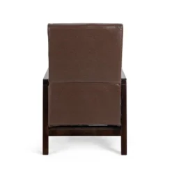 Fernhill Mid Century Modern Faux Leather Upholstered Pushback Recliner Dark Brown/Dark Espresso - Christopher Knight Home -Christopher Knight Home GUEST 0ad6f170 3ca5 49c3 84ec 56694211fd13