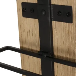 Toston Modern Industrial 8 Bottle Wall Mounted Wine Rack Natural/Black - Christopher Knight Home -Christopher Knight Home GUEST 0bc3b048 7afb 4e03 b16e 31a5bde2f596