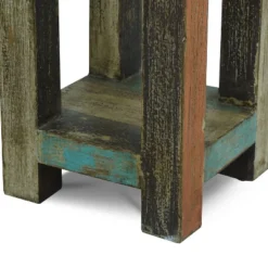 Meader Boho Handmade Distressed Mango Wood End Table - Christopher Knight Home -Christopher Knight Home GUEST 0d70a898 1ce0 4519 9058 c4613c749f01