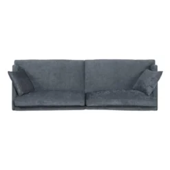 Malverne Contemporary 3 Seater Fabric Sofa With Accent Pillows Charcoal/Dark Brown - Christopher Knight Home -Christopher Knight Home GUEST 0d7ad204 0a40 405f 8b8a 0cf28a447651