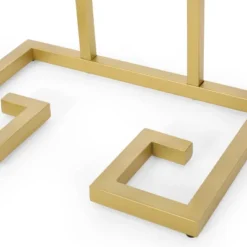 Hickson Modern Glam C Shaped End Table Gold - Christopher Knight Home -Christopher Knight Home GUEST 0ff321ed fc4f 4627 9a3e b6cd07689976