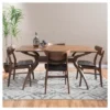 5pc Anise Dining Set Natural Walnut/Dark Brown - Christopher Knight Home -Christopher Knight Home GUEST 1055844c 41fb 4c77 a666 c0da6c9e3af2