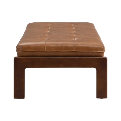 Christopher Knight Home Fitch Contemporary Tufted Faux Leather Upholstered Ottoman 5 Christopher Knight Home Fitch Contemporary Tufted Faux Leather Upholstered Ottoman - Image 3