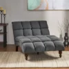 Kaniel Traditional Tufted Fabric Double Chaise - Christopher Knight Home -Christopher Knight Home GUEST 1322791f 2038 4b67 a13f d1e17280c430