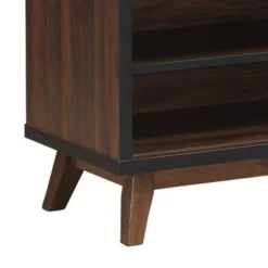 Hurlbut Modern Industrial Wooden 6 Bottle Wine Cabinet Walnut/Black/Dark Brown - Christopher Knight Home -Christopher Knight Home GUEST 19af97d0 67a1 49e5 9d8e d077dd864f8c