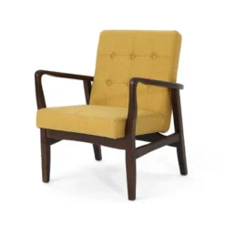 Marcola Mid Century Modern Upholstered Wood Framed Club Chair - Christopher Knight Home -Christopher Knight Home GUEST 20516602 245b 46be 84ff c0f86cd2ebcd