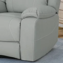 Malic Classic Leather Swivel Recliner Light Gray - Christopher Knight Home -Christopher Knight Home GUEST 231414bd ce07 428e b1b8 33520f4e4b14