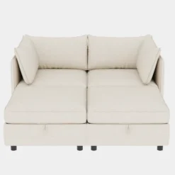 Christopher Knight Home Penny Versatile 68" Modular Storage Loveseat With Two Ottomans -Christopher Knight Home GUEST 2819b461 cd02 49f8 9e0b 8bebafe7f36b