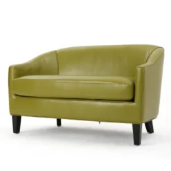 Justine Faux Leather Loveseat - Christopher Knight Home -Christopher Knight Home GUEST 31512e89 0d7f 491e b32e aa94571ed9a7