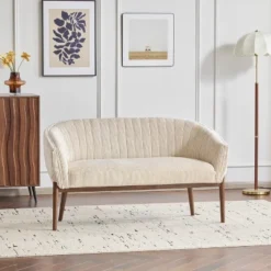 Christopher Knight Home Cheney Contemporary Channel Stitch Upholstered Loveseat With Curved Back 21 Christopher Knight Home Cheney Contemporary Channel Stitch Upholstered Loveseat With Curved Back -Christopher Knight Home GUEST 31c8d213 aa08 43ca 9353 d012129363cc
