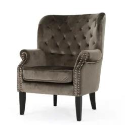 Tomlin New Velvet Club Chair - Christopher Knight Home -Christopher Knight Home GUEST 3bda3ab9 8f65 42ac b0cf 064576528fc1