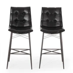2pc Pineview Contemporary Tufted Counter Height Barstools - Christopher Knight Home -Christopher Knight Home GUEST 3ee3dbee 193c 4cfc 89d3 cb416e3de535
