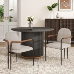 Christopher Knight Home Ihab Modern Upholstered Dining Chair With Iron Frame (Set Of 2) -Christopher Knight Home GUEST 411ab85d a092 4544 a139 6bf7667c3964
