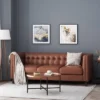 Pondway Contemporary Faux Leather Tufted 3 Seater Sofa - Christopher Knight Home -Christopher Knight Home GUEST 431123a6 65d3 4f68 86f2 87d4a4a77471