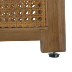 Christopher Knight Home Nova Farmhouse Rattan Rubberwood Round Coffee Table With Criss Cross Design -Christopher Knight Home GUEST 4370ea69 2409 41b7 b446 e212b3014fbd