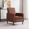 Mervynn Mid-Century Modern Button Tufted Recliner Cognac Brown/Dark Espresso - Christopher Knight Home -Christopher Knight Home GUEST 473a66e8 1a47 410c b53f 41865ad6d282
