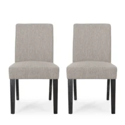 Set Of 2 Kuna Contemporary Upholstered Dining Chairs - Christopher Knight Home -Christopher Knight Home GUEST 4ff81b85 f2dc 407f 8f51 addb72487b8c