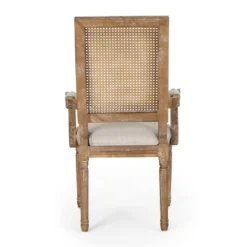 Set Of 6 Maria French Country Wood And Cane Upholstered Dining Chairs - Christopher Knight Home -Christopher Knight Home GUEST 54eb583a 77b2 4200 8da4 eeb368159de6