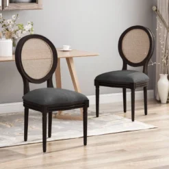 Set Of 2 Govan Wooden Dining Chairs - Christopher Knight Home