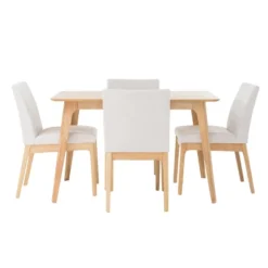 5pc Kwame 50" Dining Set - Christopher Knight Home 12 5pc Kwame 50" Dining Set - Christopher Knight Home -Christopher Knight Home GUEST 587f094b 23fa 412b 9441 0aaaca77499c