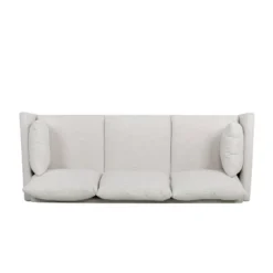 Feichko Contemporary Fabric Pillow Back 3 Seater Sofa - Christopher Knight Home -Christopher Knight Home GUEST 59fa8c9e dff8 4cc0 934f 6dbdef85ee42