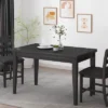 Benner Farmhouse Counter Height Wood Dining Table Black - Christopher Knight Home -Christopher Knight Home GUEST 5a1071f2 d4ff 42ce 8321 015245903632