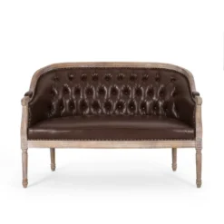 Faye Traditional Tufted Upholstered Loveseat - Christopher Knight Home -Christopher Knight Home GUEST 5e937f73 d390 4c0b ad00 4686f9bef008
