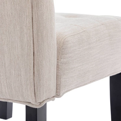 Set Of 2 Lewis Contemporary Fabric Tufted Slipper Chairs - Christopher Knight Home 7 Set Of 2 Lewis Contemporary Fabric Tufted Slipper Chairs - Christopher Knight Home - Image 5