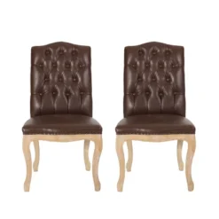 2pk Shylo Contemporary Faux Leather Dining Chairs - Christopher Knight Home -Christopher Knight Home GUEST 67483a1b 034c 41fa 9d1e 9fea59b07590
