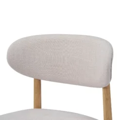 Christopher Knight Home Bulwarth Mid-Century Modern Rubberwood Upholstered Dining Chair With Curved Back (Set Of 2) -Christopher Knight Home GUEST 68875571 2093 40b4 8edf 89b21a7db694