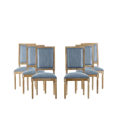 Christopher Knight Home Carina French Country Rubberwood Upholstered Dining Chair (Set Of 6) 13 Christopher Knight Home Carina French Country Rubberwood Upholstered Dining Chair (Set Of 6) - Image 11