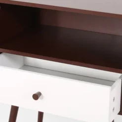 Burnett Mid Century Modern Side Table Brown - Christopher Knight Home -Christopher Knight Home GUEST 6ba7d41a 73c3 4ea6 9dd5 efaeafba51a2