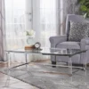 Bayla Modern Coffee Table Clear - Christopher Knight Home: Tempered Glass, Iron & Acrylic -Christopher Knight Home GUEST 6cb8bfee 724d 45e8 86fb e77f1ce48e55