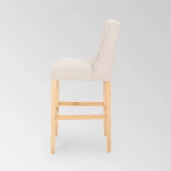 Set Of 2 Lansglen Button Tufted Wingback Barstools - Christopher Knight Home -Christopher Knight Home GUEST 6e8f3d0b 4cba 4036 81a1 456b2eb9209c