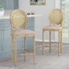 2pc Epworth French Country Wooden Barstools With Upholstered Seating - Christopher Knight Home -Christopher Knight Home GUEST 6f2282bb 64f1 450f a64d 0dd96d7bfbac