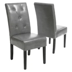 Taylor Bonded Leather Dining Chair Set 2ct - Christopher Knight Home -Christopher Knight Home GUEST 72c7ff18 5427 43bd b6db 43a972b403fb