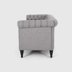 Barneyville Traditional Chesterfield Sofa Gray - Christopher Knight Home -Christopher Knight Home GUEST 73b09204 7538 40d4 8055 26c32d8bd50d
