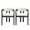 Christopher Knight Home Clarissa Rustic Upholstered Rubberwood Dining Chairs (Set Of 2)