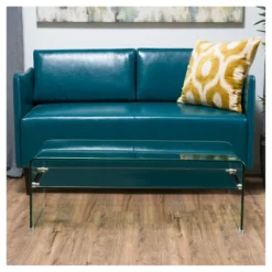 Ramona Glass Rectangle Coffee Table W/ Shelf Clear - Christopher Knight Home -Christopher Knight Home GUEST 79240dc9 15f0 494d 8b91 d89c3580c2fe