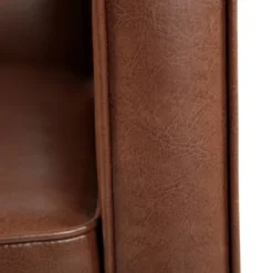 Mervynn Mid-Century Modern Button Tufted Recliner Cognac Brown/Dark Espresso - Christopher Knight Home -Christopher Knight Home GUEST 7bf5fcd4 7d1e 49be 925f a38efe667fa1