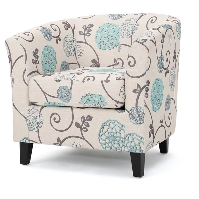 Preston Fabric Club Chair - Christopher Knight Home 8 Preston Fabric Club Chair - Christopher Knight Home - Image 6