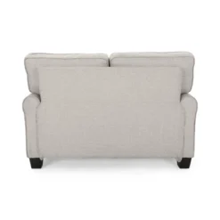 Bernietta Mid-Century Modern Minimal Loveseat Beige - Christopher Knight Home -Christopher Knight Home GUEST 823f7e22 ebfb 4360 86d0 40604def1276