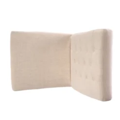 Set Of 2 Linden Tall Back Natural Fabric Dining Chairs Natural - Christopher Knight Home -Christopher Knight Home GUEST 854f5384 48d2 46f9 8bf8 140b8ff319b0